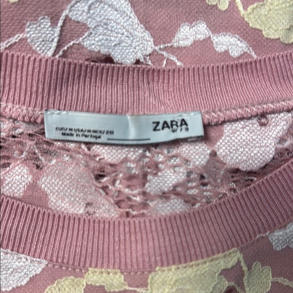 Zara Pink Boxy Blouse with Relaxed Fit 29 - Picture 8 of 9